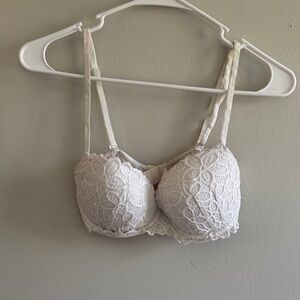 PINK Victoria's Secret White Lace Bra9